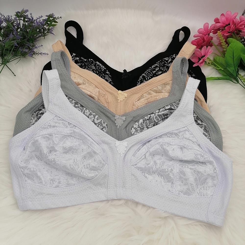 Embroidery Underwear - Women's Bra Large Cup C D