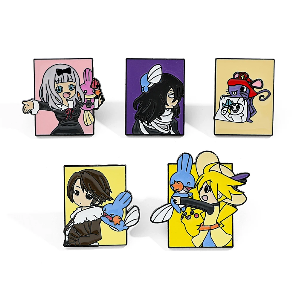Embroidery Reddit - 5 Pcs Pokémon Anime Characters Brooch