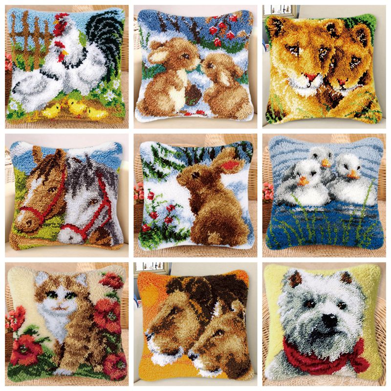 Embroidery Rabbit - Rabbit Horse Latch Hook Kits Smyrna