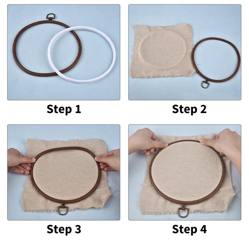 Round Oval Wooden Color Embroi - Stitch Marker Ring recension och pris