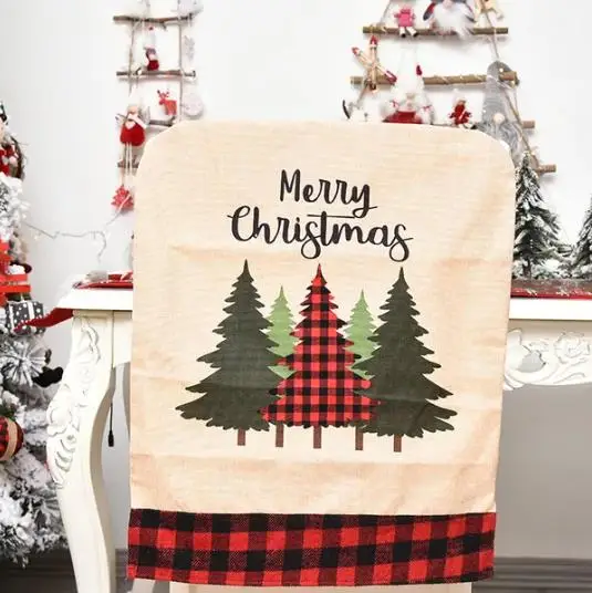 4/6/8pcs Christmas Chair Cover - Embroidery Xmas Decorations recension och pris