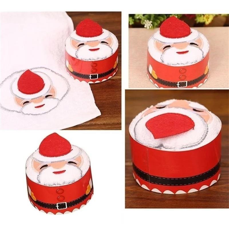 Christmas Towels 30*30cm Cute  - Embroidery Xmas Decorations recension och pris