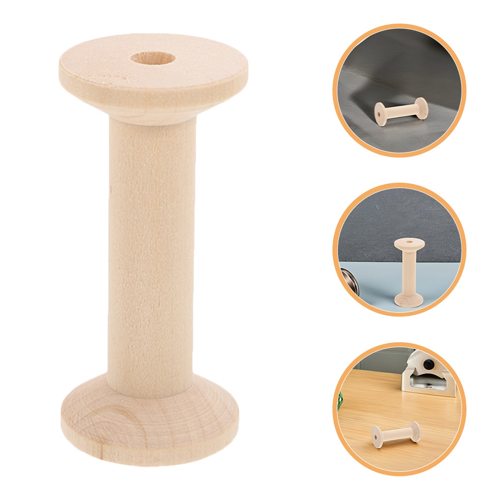 4Pcs Wooden Thread Spools Set  - Embroidery Ribbon recension och pris