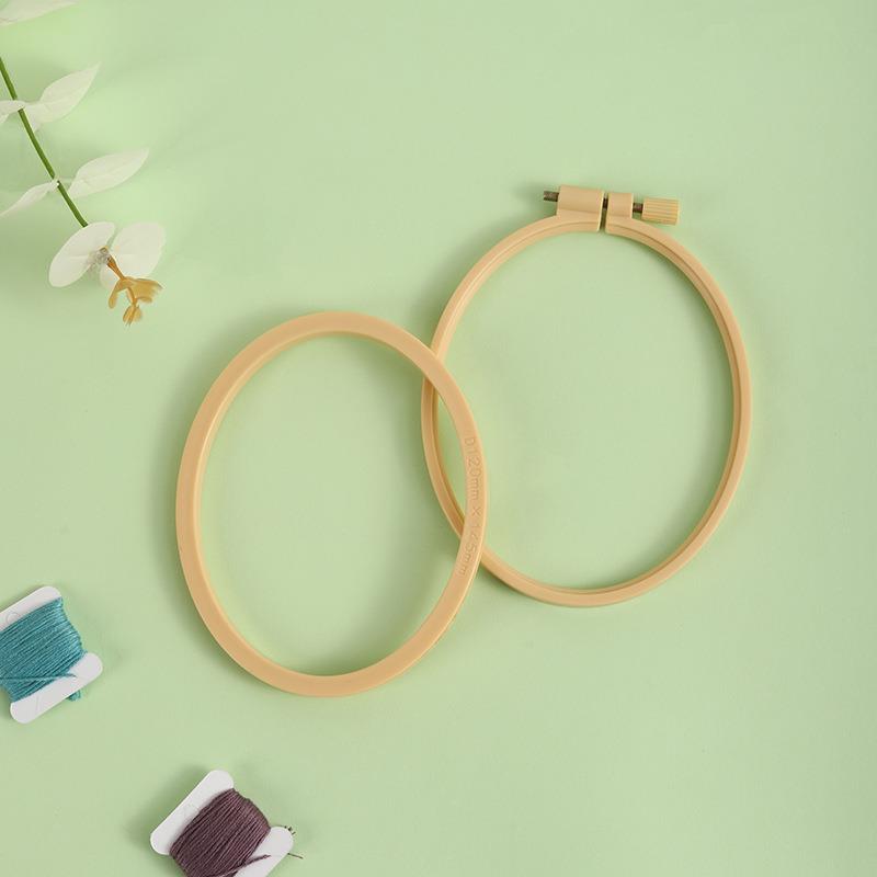 Imitation Bamboo Plastic Oval  - Stitch Marker Ring recension och pris