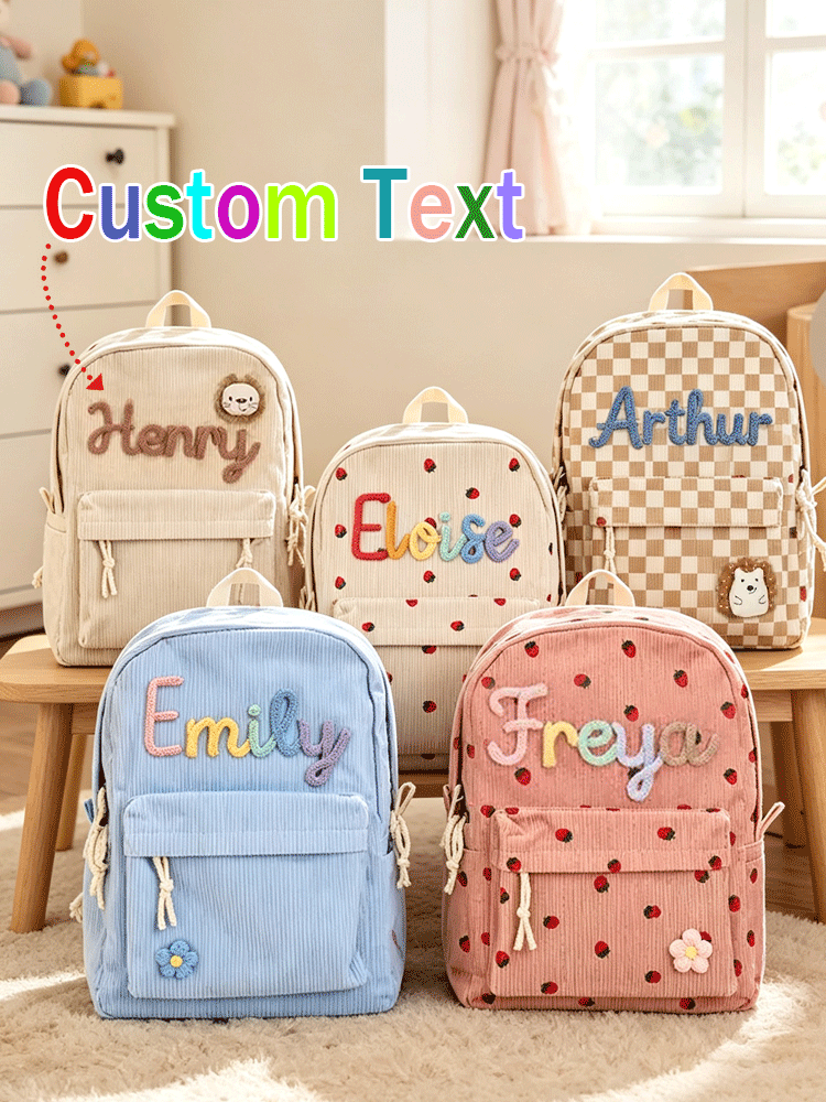 [Custom] Personalized Back-to- - Embroidery Names recension och pris