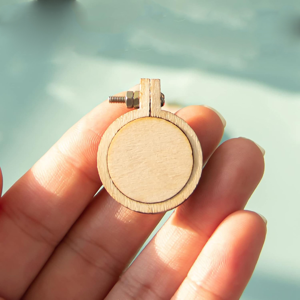 10Pcs/Set Wooden Mini Embroide - Stitch Marker Ring recension och pris