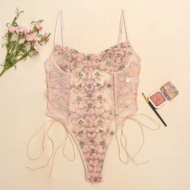 Women Sexy Lingerie Bodysuit F - Embroidery Underwear recension och pris