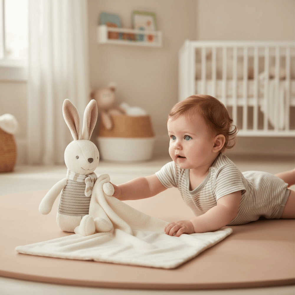Square Shape Baby Rabbit Comfo - Embroidery Rabbit recension och pris