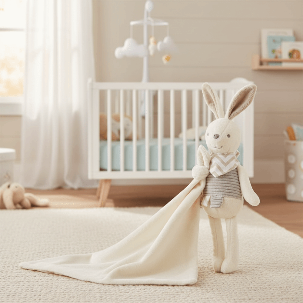 Square Shape Baby Rabbit Comfo - Embroidery Rabbit recension och pris