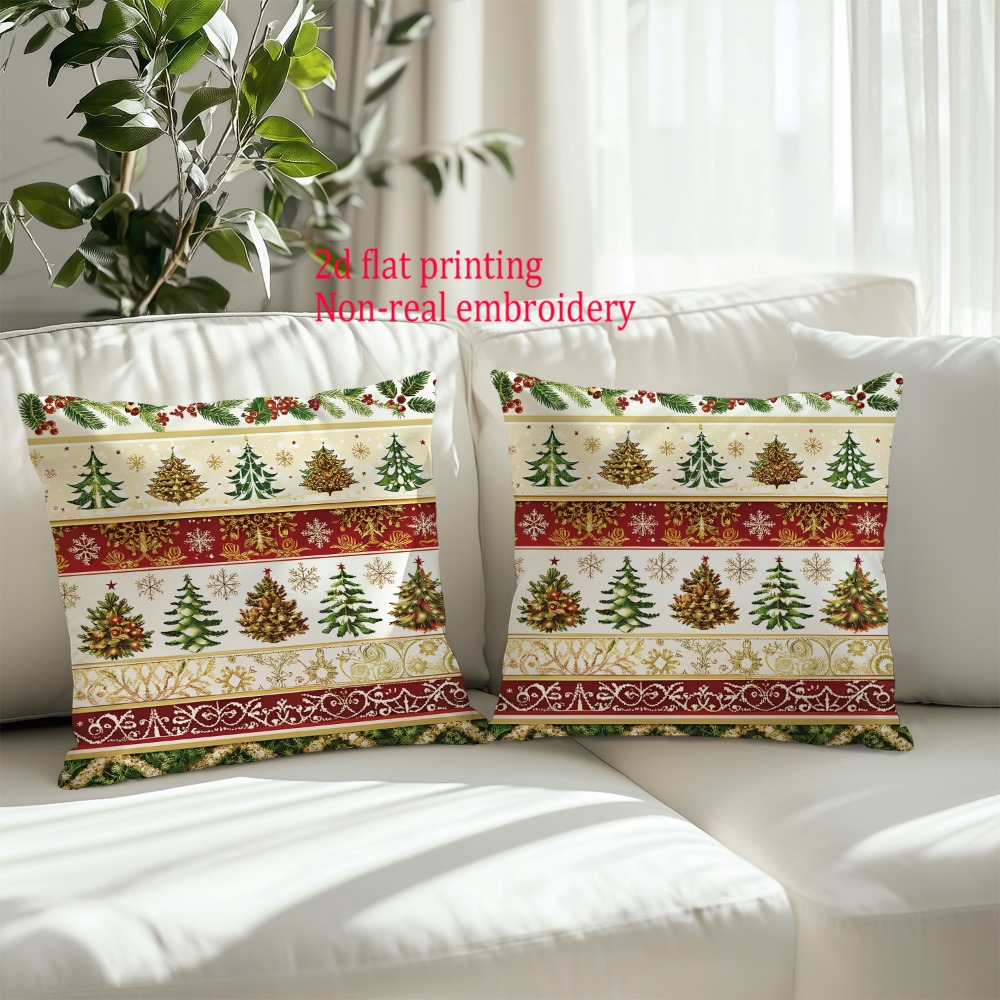 2pcs, 2D Flat Merry Christmas  - Embroidery Xmas Decorations recension och pris