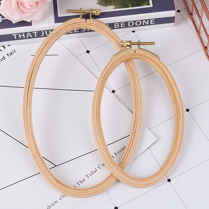 Bamboo Embroidery Hoop Frame O - Stitch Marker Ring recension och pris
