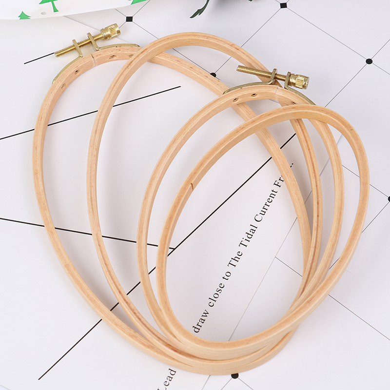 Bamboo Embroidery Hoop Frame O - Stitch Marker Ring recension och pris