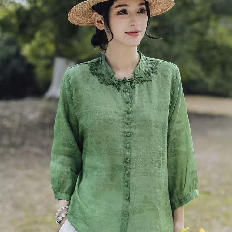 Elegant Harajuku Slim Fit Fema - Embroidery Pashmina recension och pris