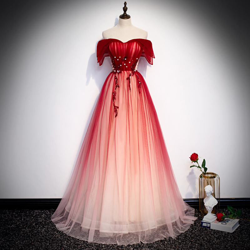 Strap Toast Dress for Bride 20 - Embroidery Red recension och pris