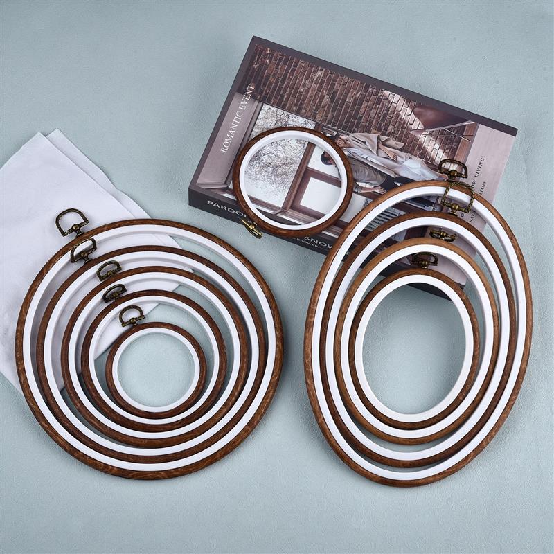 Sewing Tool Round Oval Wooden  - Stitch Marker Ring recension och pris