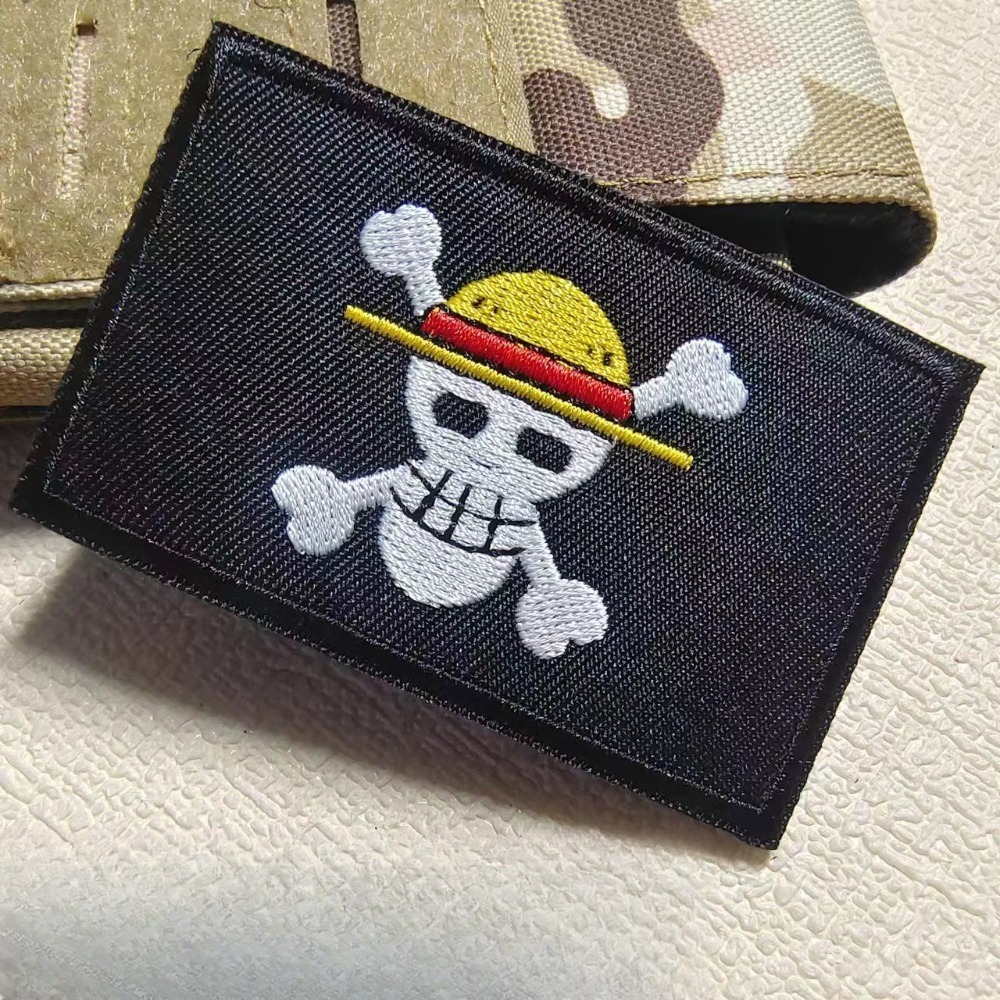 One Piece Cartoon sleeve patch - Embroidery Patches recension och pris