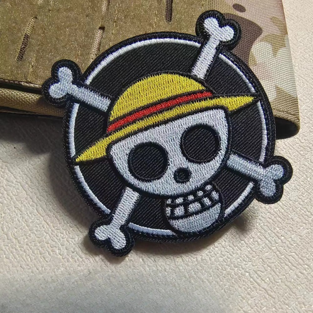 One Piece Cartoon sleeve patch - Embroidery Patches recension och pris