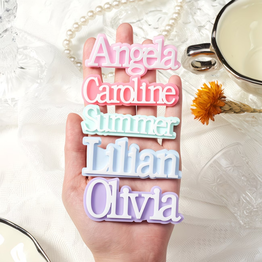 Custom Name Brooch Personalize - Embroidery Names recension och pris