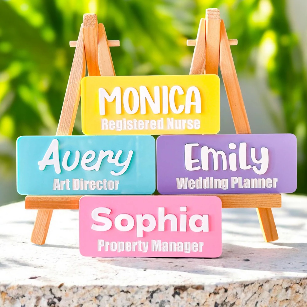 Custom Name Brooch Personalize - Embroidery Names recension och pris