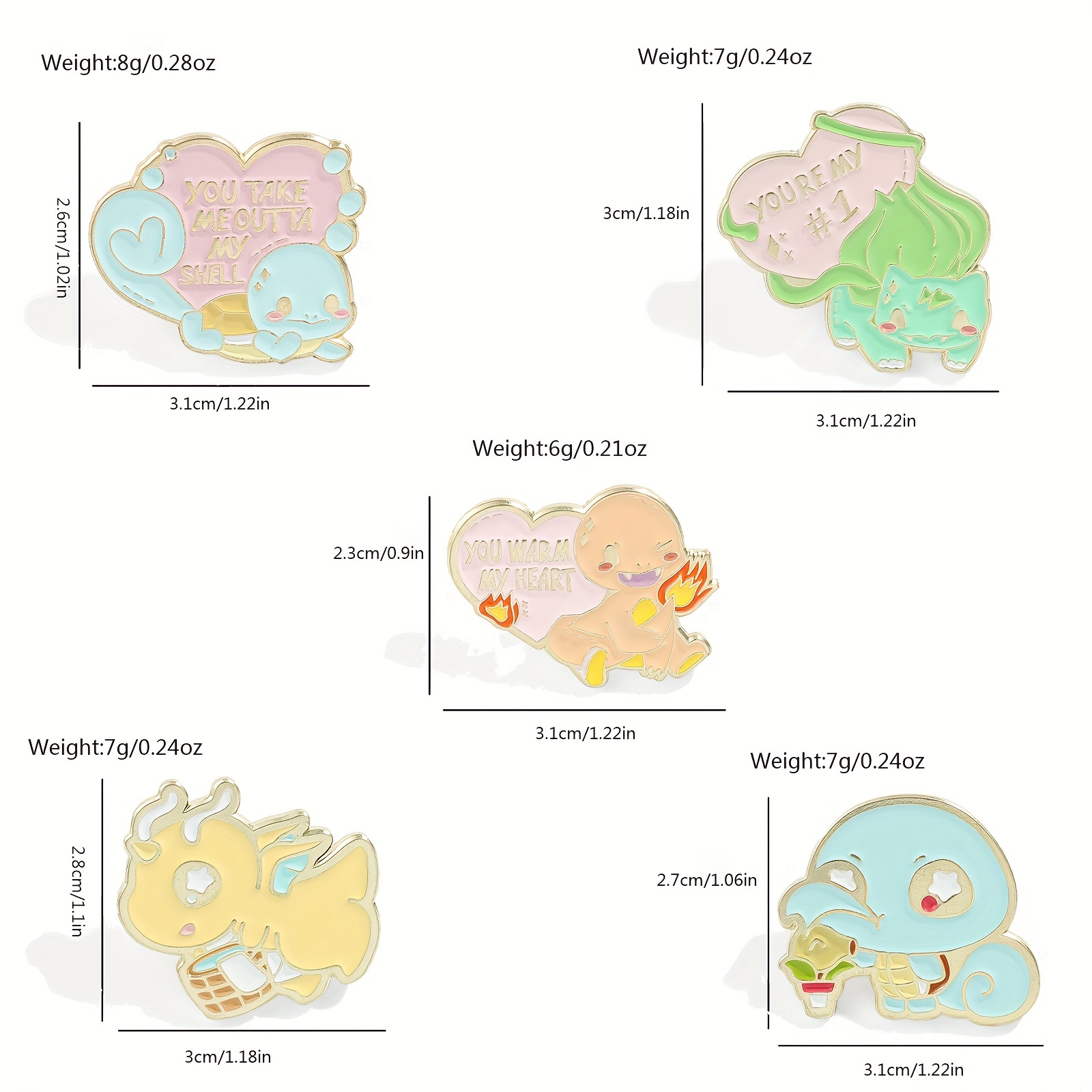 5 Pcs Cute Anime Brooch Person - Embroidery Reddit recension och pris