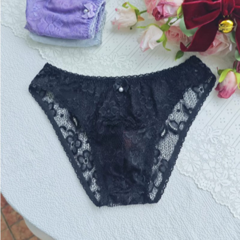 Sheer Sexy Man's Lace Panties  - Embroidery Underwear recension och pris
