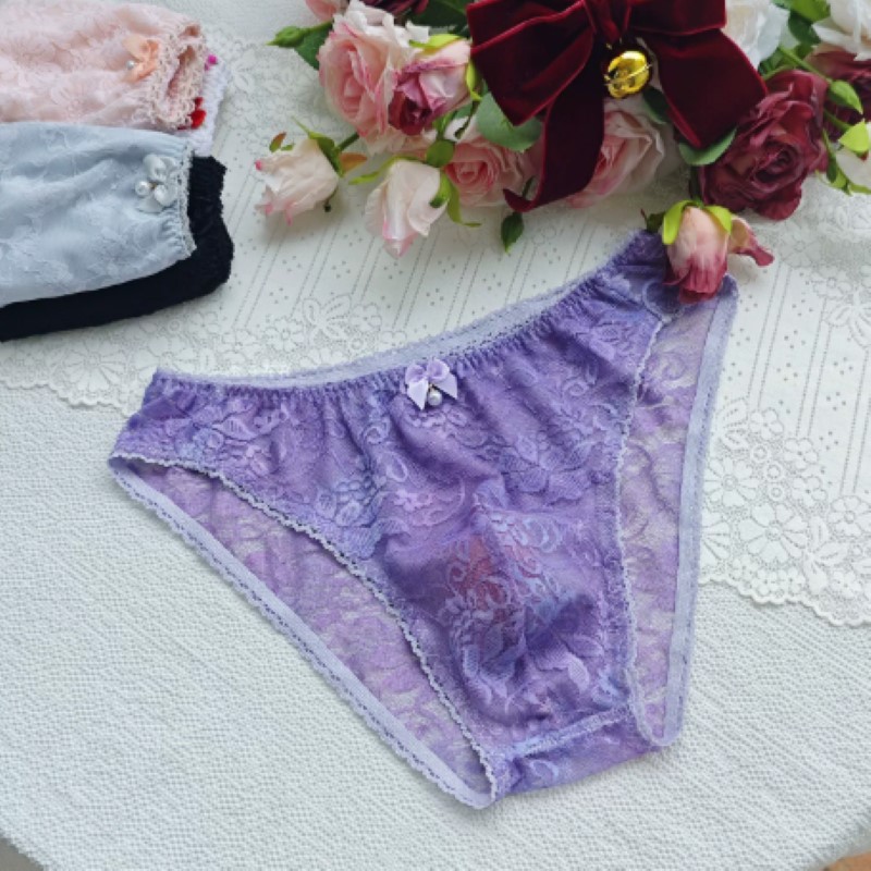 Sheer Sexy Man's Lace Panties  - Embroidery Underwear recension och pris