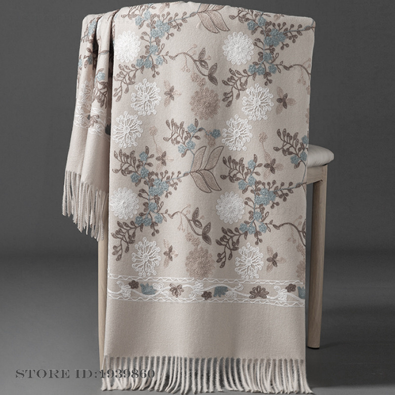 Women's Cashmere Pashmina Scar - Embroidery Pashmina recension och pris