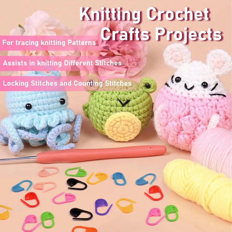 50/200/500pcs Knitting Crochet - Stitch Marker Ring recension och pris