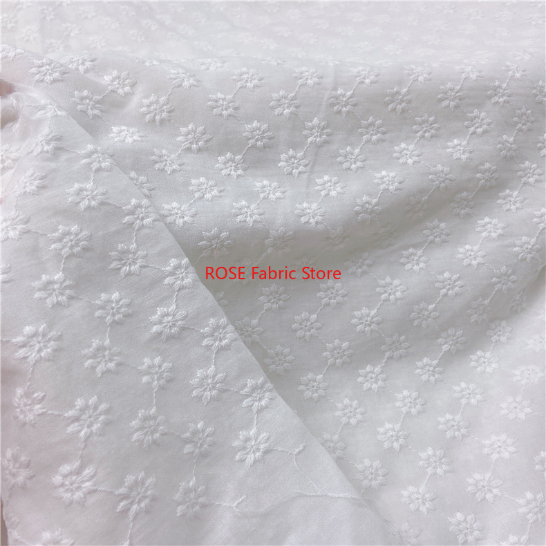 Cotton Embroidery Eyelet Fabri - Embroidery Eyelet recension och pris