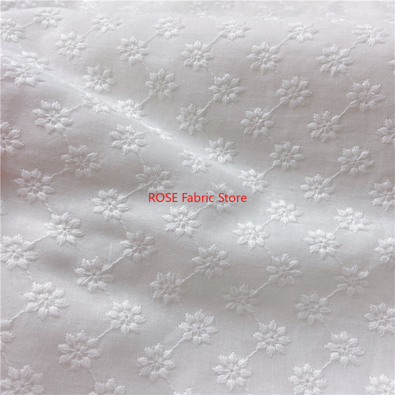 Cotton Embroidery Eyelet Fabri - Embroidery Eyelet recension och pris