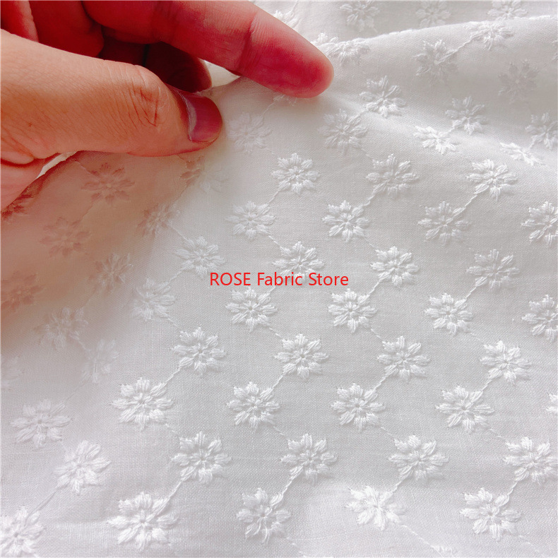 Cotton Embroidery Eyelet Fabri - Embroidery Eyelet recension och pris
