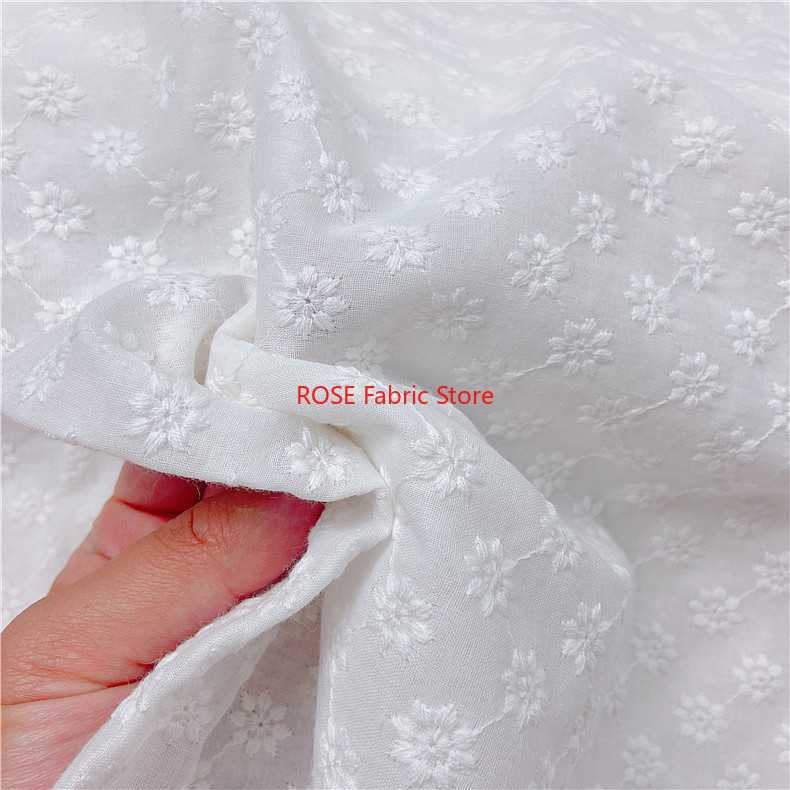 Cotton Embroidery Eyelet Fabri - Embroidery Eyelet recension och pris