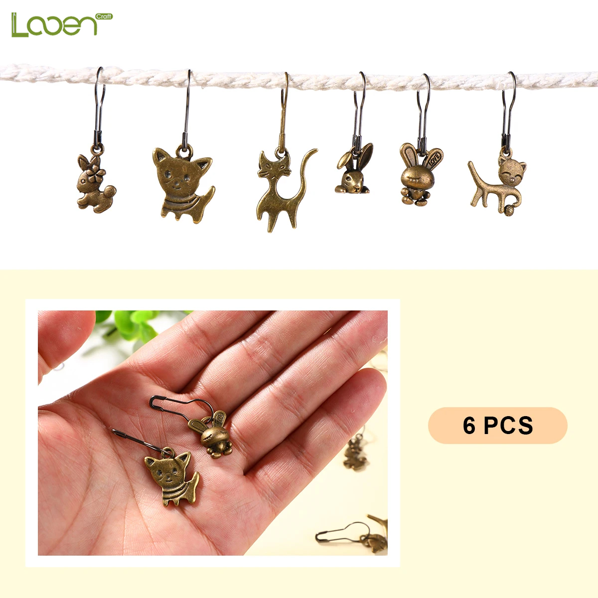 Metal stitch markers for yarn  - Stitch Marker Ring recension och pris