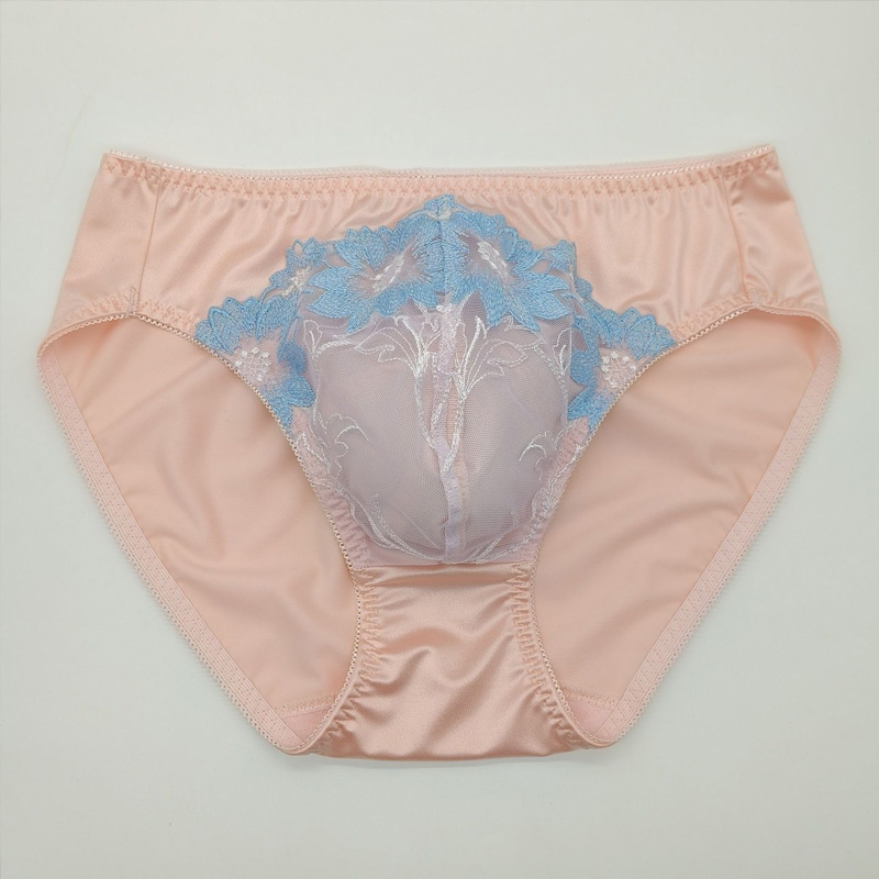 Man's Lace Embroidery Pink Bri - Embroidery Underwear recension och pris