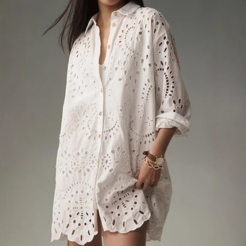 Women Solid Eyelet Embroidery  - Embroidery Eyelet recension och pris
