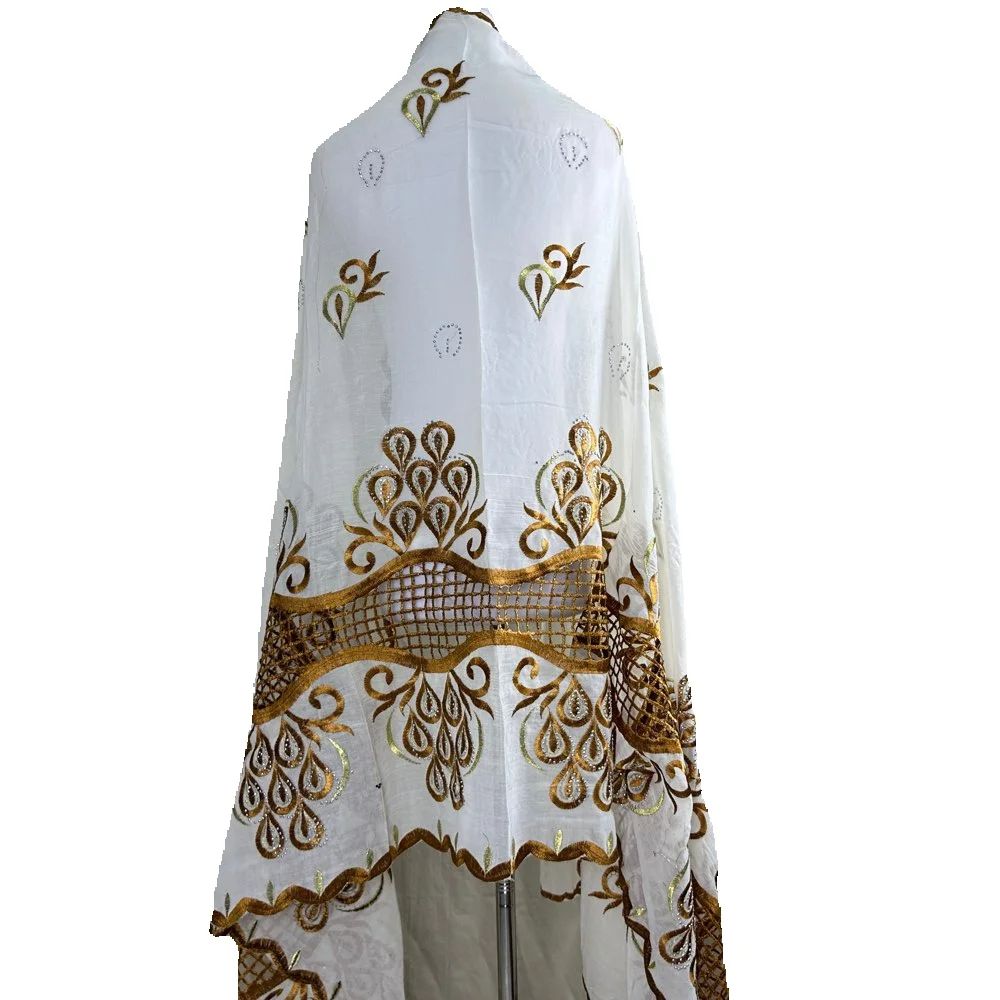 2026 African Muslim Scarf Turb - Embroidery Pashmina recension och pris