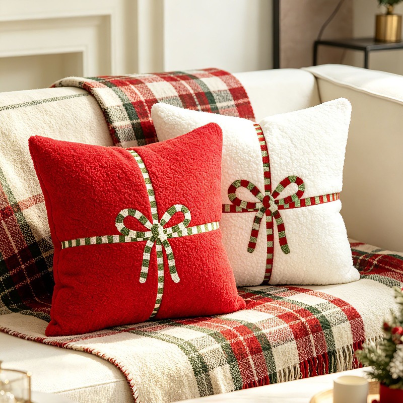 Christmas Teddy Fleece Throw P - Embroidery Xmas Decorations recension och pris