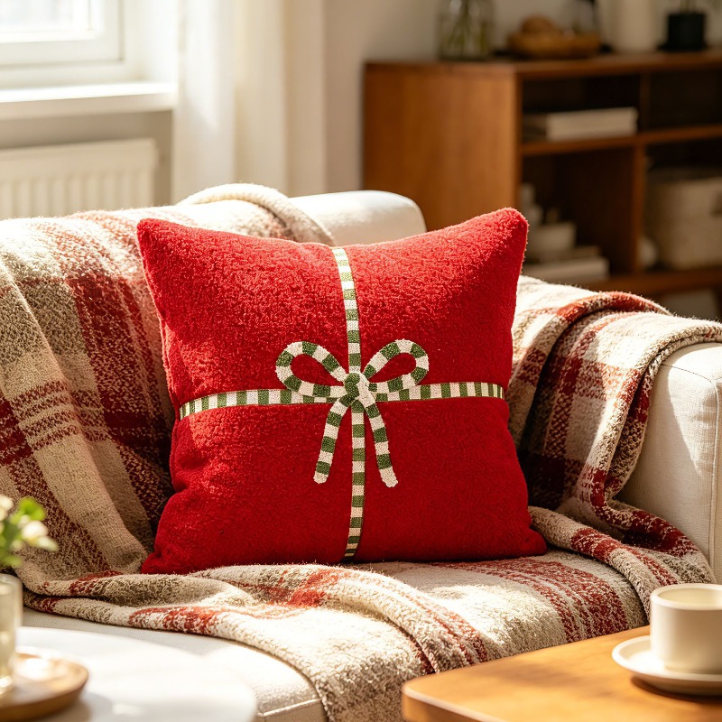 Christmas Teddy Fleece Throw P - Embroidery Xmas Decorations recension och pris