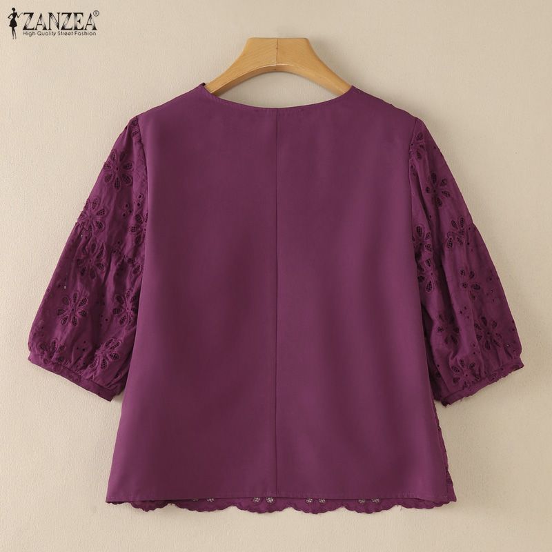 ZANZEA 2026 Eyelet Embroidery  - Embroidery Eyelet recension och pris