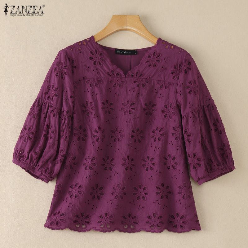 ZANZEA 2026 Eyelet Embroidery  - Embroidery Eyelet recension och pris