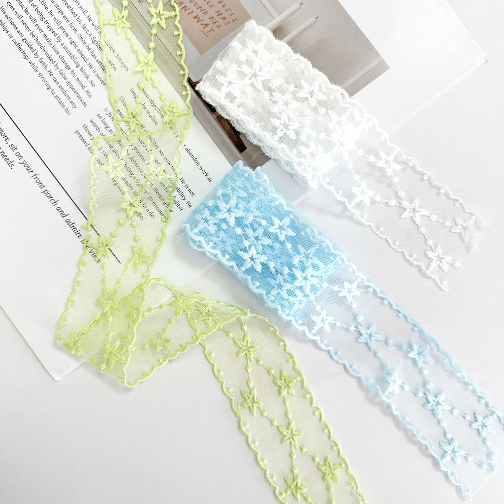 Star Embroidered Ribbon Soft E - Embroidery Ribbon recension och pris