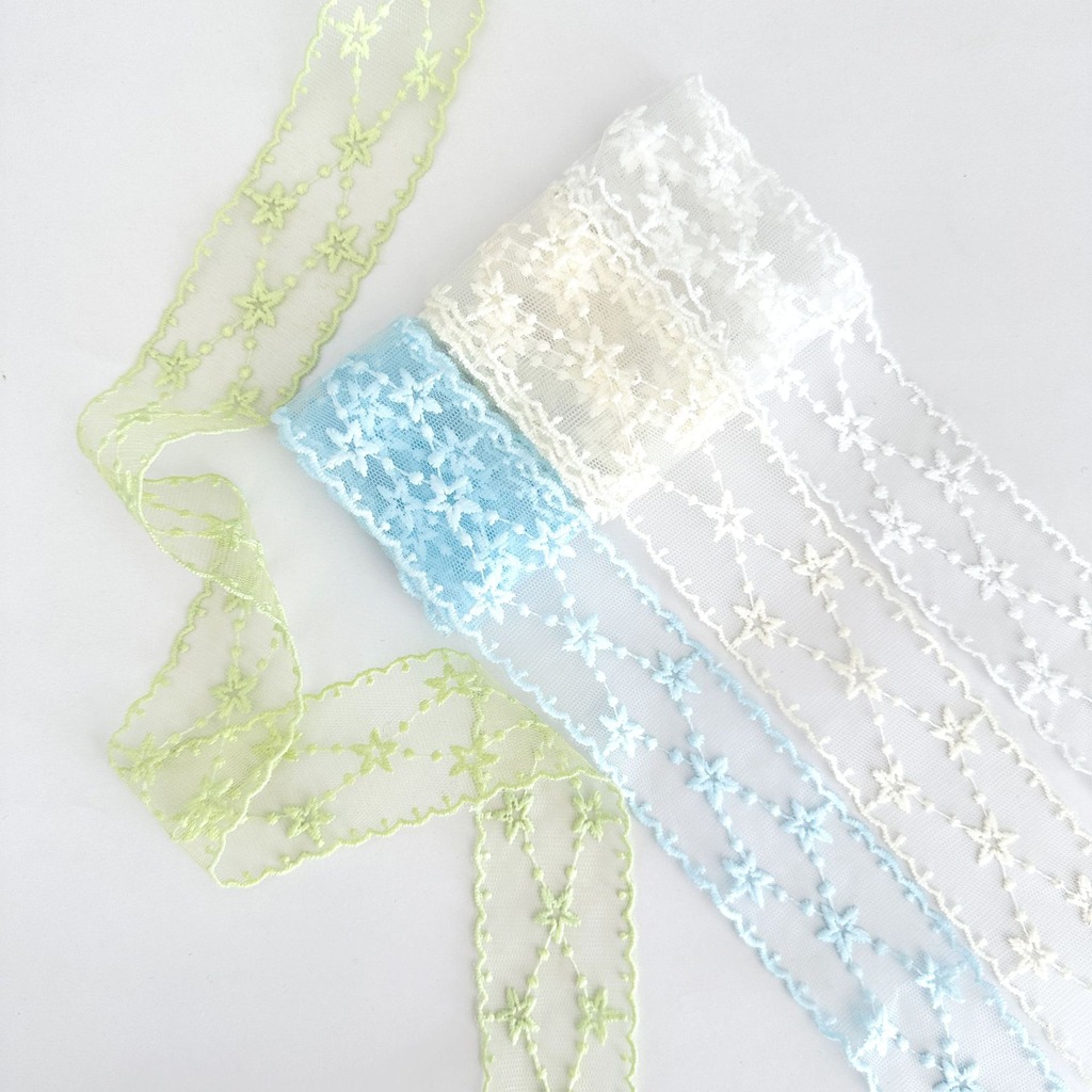 Star Embroidered Ribbon Soft E - Embroidery Ribbon recension och pris