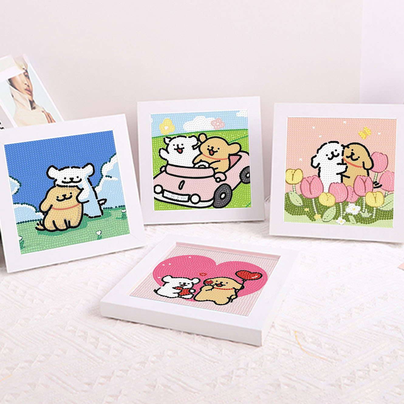 Cartoon Line Puppy Crystal Dia - Embroidery Ideas recension och pris