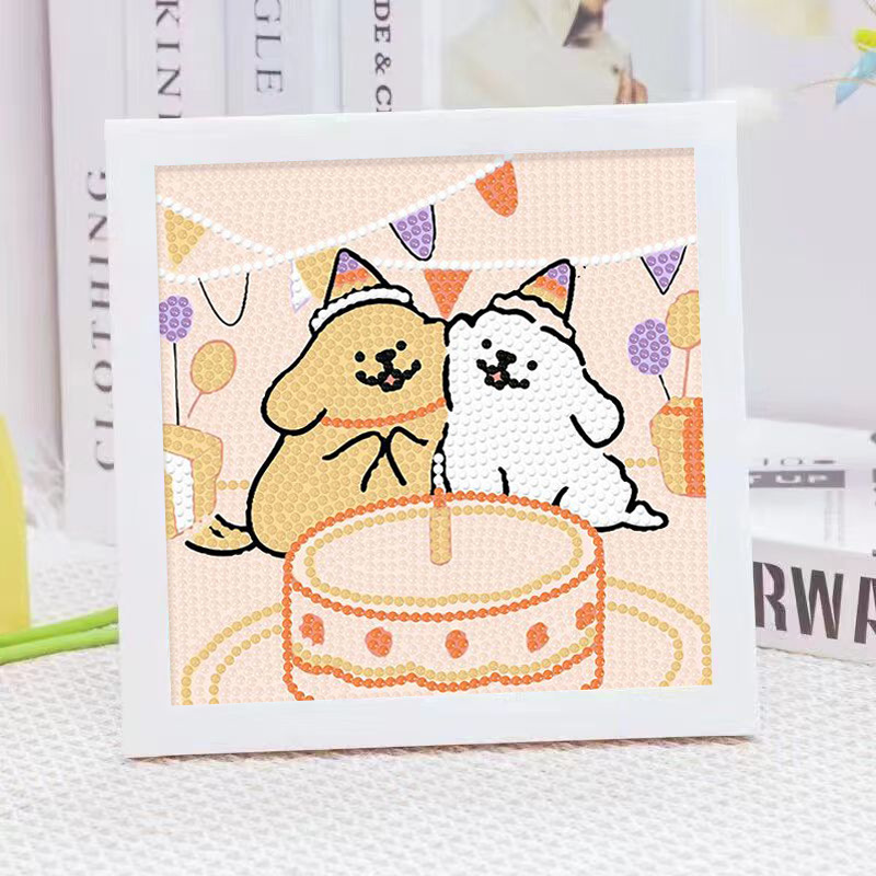 Cartoon Line Puppy Crystal Dia - Embroidery Ideas recension och pris
