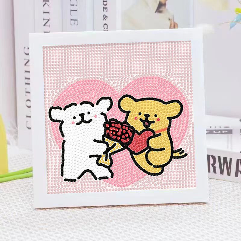 Cartoon Line Puppy Crystal Dia - Embroidery Ideas recension och pris