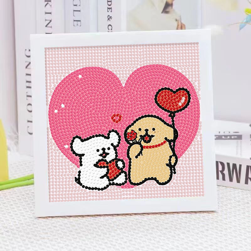 Cartoon Line Puppy Crystal Dia - Embroidery Ideas recension och pris