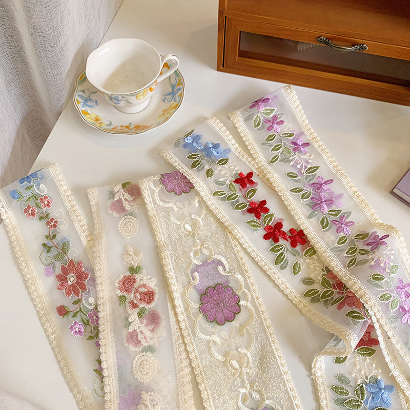 1 Yard Lace Embroidery Flower  - Embroidery Ribbon recension och pris