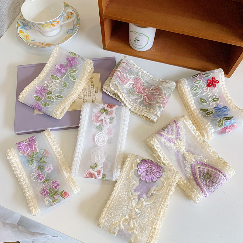 1 Yard Lace Embroidery Flower  - Embroidery Ribbon recension och pris