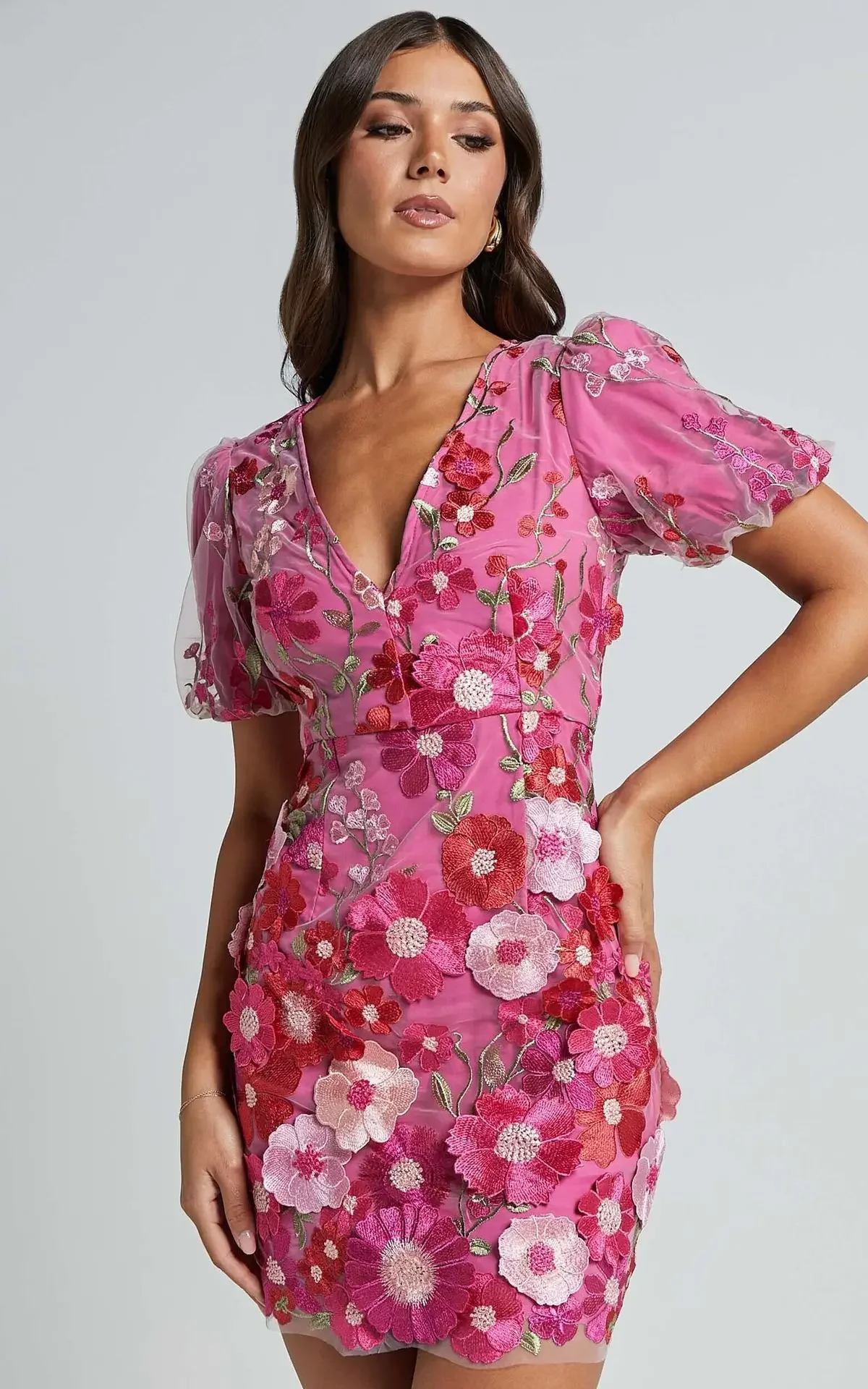 Sexy Embroidered V-neck Flower - Embroidery Zara recension och pris