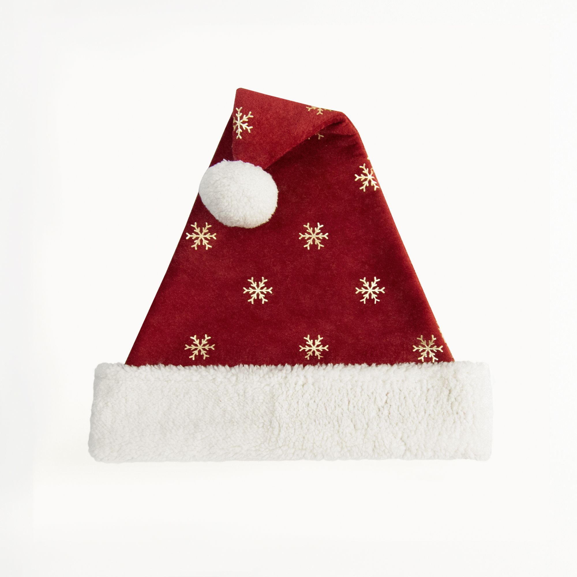 Christmas Hat Burgundy Velvet  - Embroidery Xmas Decorations recension och pris